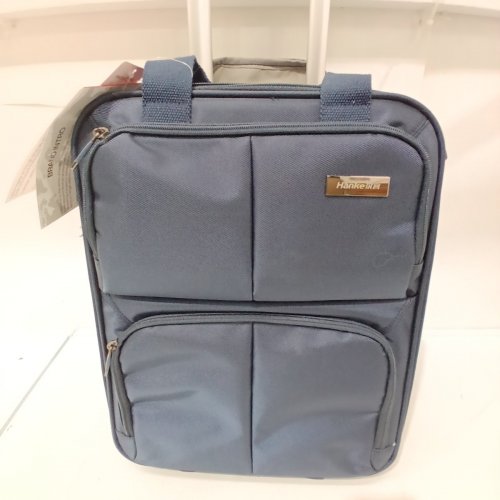 HANKE EXPANDABLE CARRY ON LUGGAGE SOFTSIDE SUITCASE WITH 360°SPINNER WHEELS & TSA APPROVED LOCK- 16" - BLUE (MODEL: KH8050) image 2