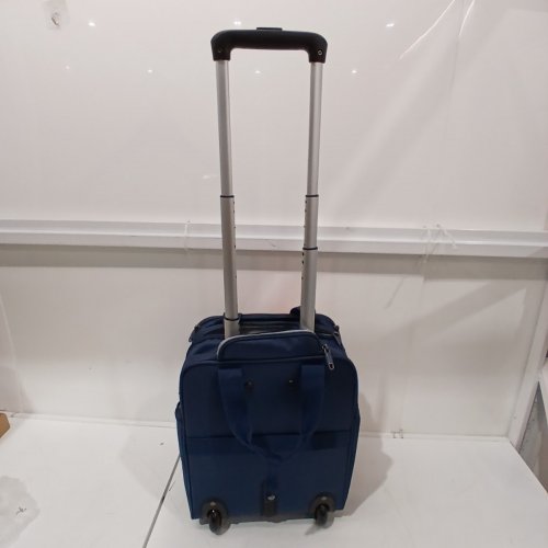 HANKE EXPANDABLE CARRY ON LUGGAGE SOFTSIDE SUITCASE WITH 360°SPINNER WHEELS & TSA APPROVED LOCK- 16" - BLUE (MODEL: KH8050) image 3