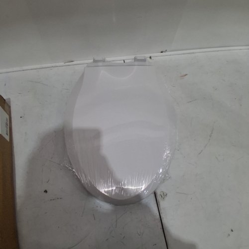 ELONGATED SLOW CLOSE TOILET SEAT WITH BUILT IN TODDLER SEAT - WHITE (MODEL: PHO-0VP6OQUI) image 2