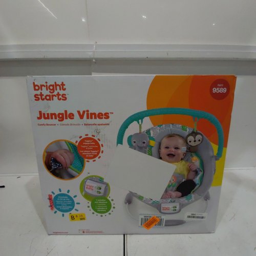 BRIGHT STARTS ROSY VINES COMFY BABY BOUNCER WITH VIBRATING AND MUSIC - PINK/PATTERNED (MODEL: 128990) image 3