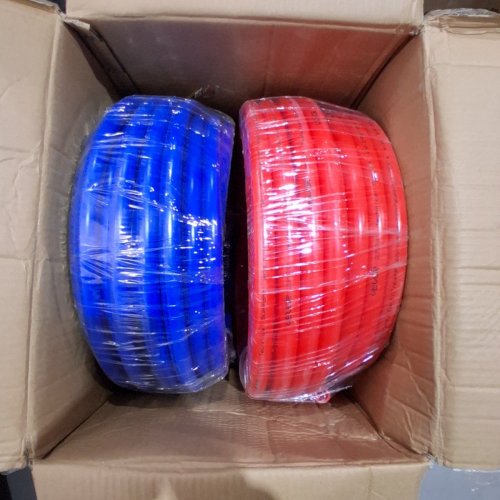 VEVOR PEX PIPE 3/4" 2FT X 100FT PEX-A FLEXIBLE PIPE TUBING FOR POTABLE WATER - BLUE\RED - (MODEL: P128-7-100RB) image 2