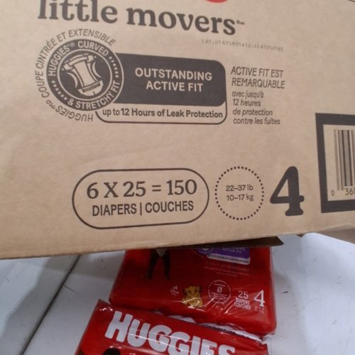 50PK HUGGIES LITTLE MOVERS DIAPERS - SIZE 4 - DISNEY image 3