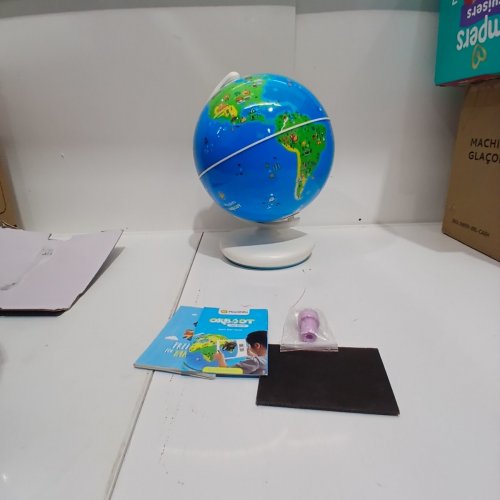 PLAYSHIFU ORBOOT EARTH EDUCATIONAL GLOBE INTERACTIVE AR WORLD GLOBE - STEM TOY GIFT - 10" GLOBE - SILVER, GREEN AND BLUE - (MODEL: SHIFU014) image 2
