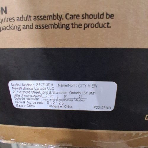 BABY JOGGER CITY VIEW CAR SEAT - LUNAR BLACK (MODEL: 2179009) image 2