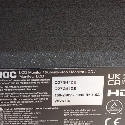 AOC QHD GAMING MONITOR - 27" - QHD 1440 - 240HZ - 0.3MS IPS - BLACK (MODEL: Q27G41ZE) image 11