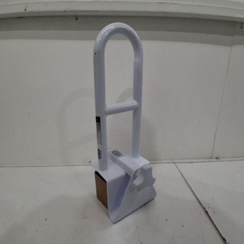 MEDLINE BATHTUB SAFETY GRAB BAR LOCKS TO SIDE OF TUB UP TO 6.5" THICK - WHITE image 3