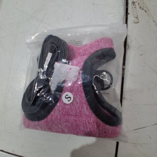 2PC SOFT PLUSH CAT HARNESS WITH LEASH - SMALL - PINK image 4