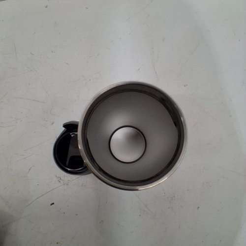 TRAVEL MUG WITH LID -8.5" - BURGUNDY AND BLACK image 3