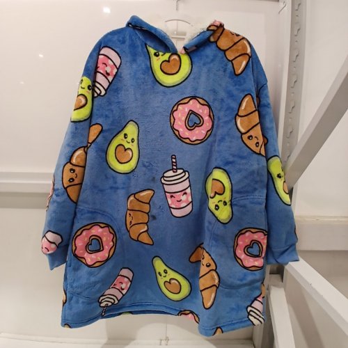 NO BOUNDARIES FLEECED HOODED BLANKET - SMALL - BLUE (STYLE: NBF50498LD) image 3