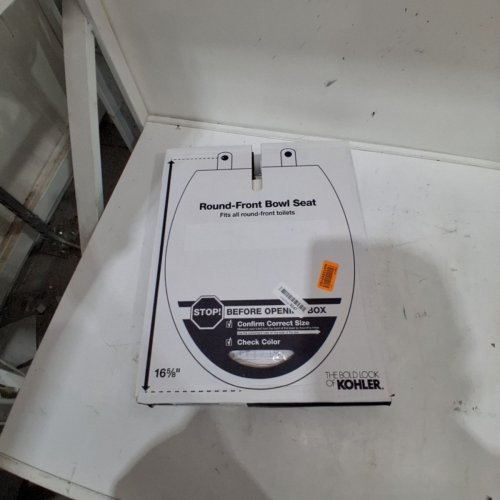 KOHLER ROUND TOILET SEAT BREVIA WITH QUICK RELEASE HINGES, BISCUIT (MODEL: 4775-96) image 2
