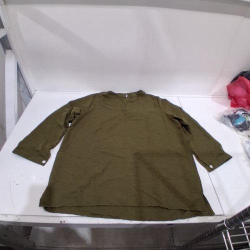 LONG SLEEVE SHIRT - 3XL - OLIVE GREEN image 2