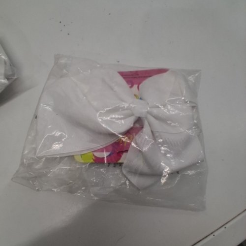 2 MOTIQUE ACCESSORIES HAIR BOW CLIPS - WHITE image 4
