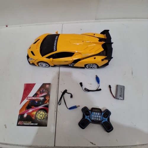 BIG SIZE TRANSFORMING REMOTE CONTROL ROBOT CAR - 1:10 SCALE - YELLOW (ITEM: 2399-1) image 3