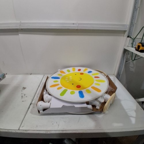 LITTLE ACORN 4-IN-1 BABY ACTIVITY CENTER WITH 8 INTERACTIVE TOYS - SUN/WHITE (MODEL: UK - ACT.TBL.1040) image 3