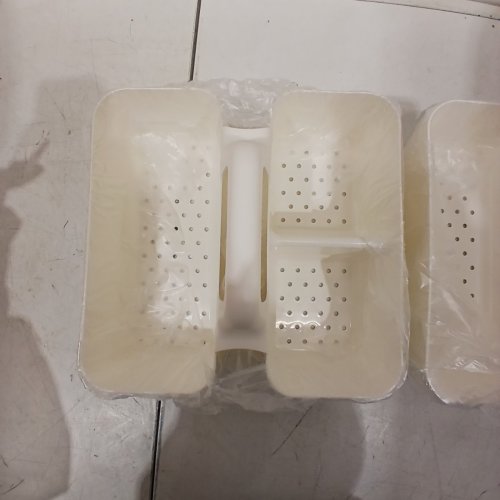 2PK ROOM ESSENTIALS PLASTIC DORM SHOWER CADDY - SMALL - IVORY image 4