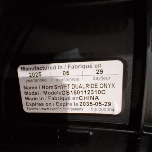 EVENFLO SHYFT DUALRIDE INFANT CAR SEAT AND STROLLER COMBO - BLACK (MODEL: CS150112310C) image 2