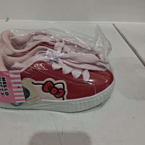 KID'S HELLO KITTY RED AND PINK SNEAKERS - SIZE 13 - RED AND PINK image 5