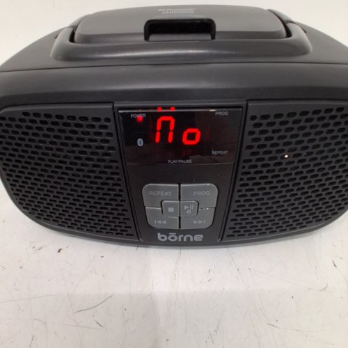 BORNE 4-IN-1 BLUETOOTH CD BOOMBOX WITH AM/FM RADIO - BLACK (MODEL: PRCD685B) image 2