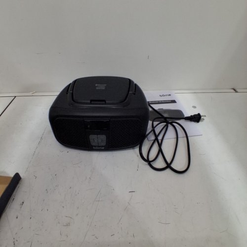 BORNE 4-IN-1 BLUETOOTH CD BOOMBOX WITH AM/FM RADIO - BLACK (MODEL: PRCD685B) image 3