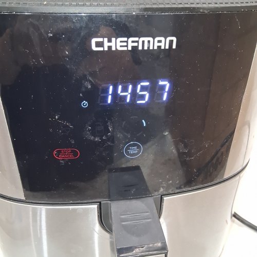 CHEFMAN TURBOFRY TOUCH AIR FRYER - 8QT - SILVER/BLACK (MODEL: RJ38-SQSS-8T-CA-AM) image 2
