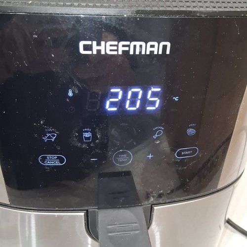 CHEFMAN TURBOFRY TOUCH AIR FRYER - 8QT - SILVER/BLACK (MODEL: RJ38-SQSS-8T-CA-AM) image 3