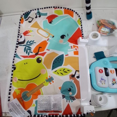 FISHER-PRICE GLOW AND GROW KICK & PLAY PIANO PLAYMAT - BLUE - (MODEL: HWD95) image 4
