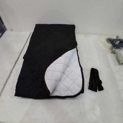 PET CAR SEAT COVER PROTECTOR WITH STRAP - 90" - BLACK image 3