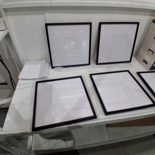 5PC CAMDEN REED ARCADIA GALLERY WALL FRAME SET WITH MATTING - 16" X 16" (5" X 7" WITH MAT) / 16" X 20" (8" X 10" WITH MAT) - BLACK (MODEL: Y7J348LS BKK) image 5