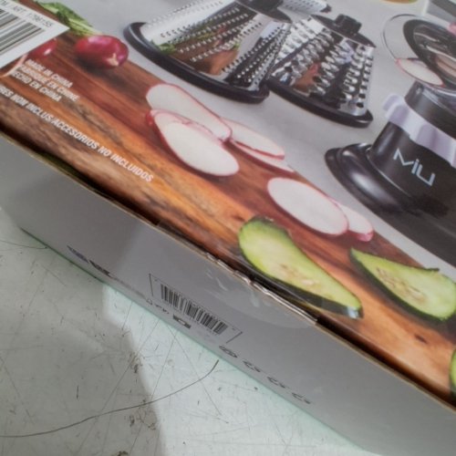 MIU ROTARY FOOD GRATER WITH ATTACHMENTS - BLACK/SILVER (MODEL : 1796155) image 3