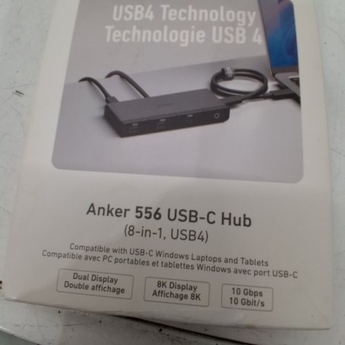 ANKER USB-C HUB - 1.6FT - BLACK (MODEL: 556) image 2