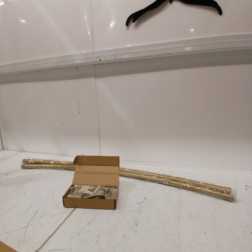 TOPROD ADJUSTABLE CURVED SHOWER ROD - 42" - 72" - GOLD (MODEL: CSR20-GD) image 2