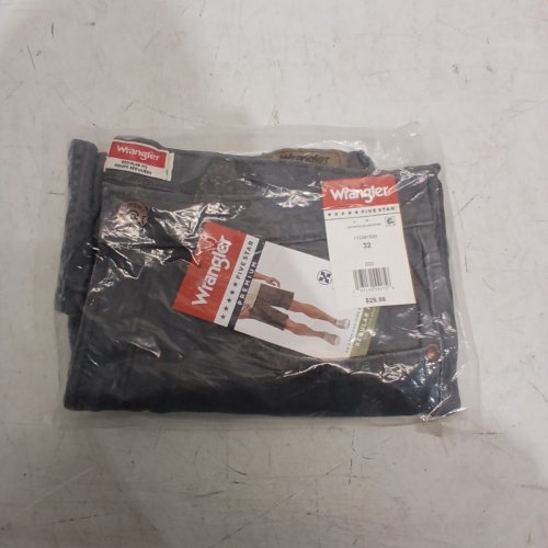 MEN'S WRANGLER FIVE STAR REGULAR FIT SHORTS - 32 - GRAY (STYLE: 112381520) image 3