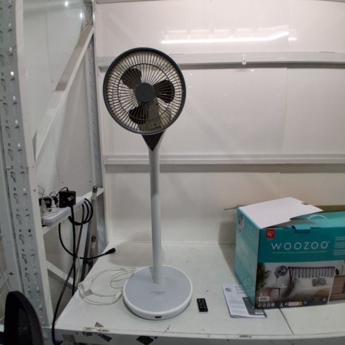 WOOZOO BY IRIS 360°PEDESTAL FAN WITH REMOTE- WHITE/GREY (MODEL: STF-360DC/1747373) image 3