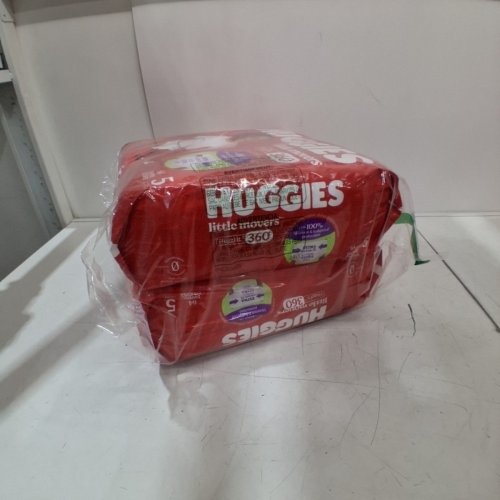 128PK HUGGIES LITTLE MOVERS HUGGFIT BABY DIAPERS WITH 360° WAISTBAND - SIZE 5 (27+LB) - DISNEY MICKY MOUSE (MODEL: 5660200) image 3