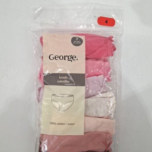 7PK GIRL'S GEORGE BRIEFS - 4 - MULTICOLOR image 2