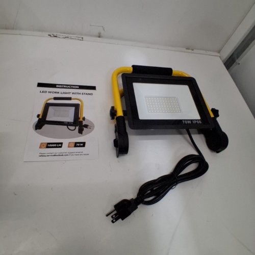 WATERPROOF LED WORK LIGHT - 70W - 10000LM - BLACK/YELLOW image 3