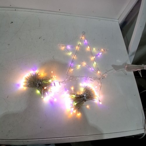 LIGHTING MAGIC CHRISTMAS INDOOR/OUTDOOR LED LIGHT WITH 344 LIGHTS AND REMOTE CONTROL - 12" STAR/11.8FT LED STRINGS/16.4FT LEAD WIRE - MULTI-COLOR/MODES image 3