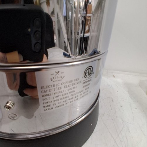 ZULAY PREMIUM COMMERCIAL COFFEE URN - 50 CUP CAPACITY - STAINLESS STEEL (MODEL: 1002391) image 5