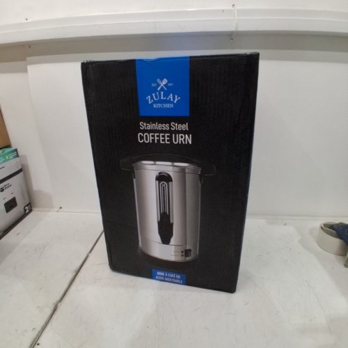 ZULAY PREMIUM COMMERCIAL COFFEE URN - 50 CUP CAPACITY - STAINLESS STEEL (MODEL: 1002391) image 6