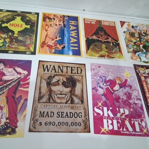 8PK ASSORTED COMIC ART PRINT POP CULTURE POSTERS - 12" X 8" - ASSORTED COLORS image 2