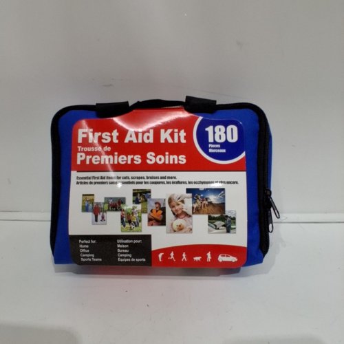 180PC ESSENTIAL EMERGENCY FIRST AID KIT - BLUE AND RED (ITEM: 31702491) image 3
