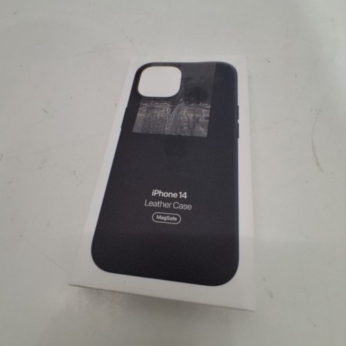 APPLE LEATHER CASE WITH MAGSAFE FOR IPHONE 14 - MIDNIGHT (MODEL: A2906) image 3