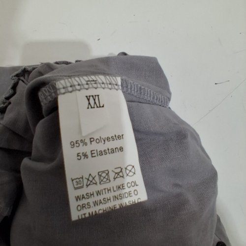 WOMEN'S DRAWSTING LINEN CAPRI PANTS - 2XL - GREY image 2