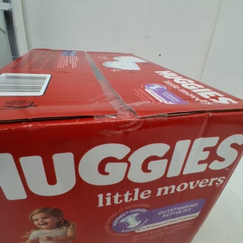 68PK HUGGIES LITTLE MOVERS BABY DIAPERS - SIZE 7 image 3
