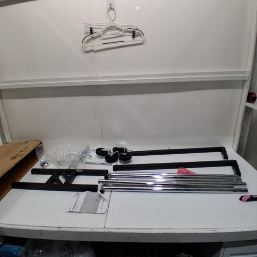 GREENSTELL GARMENT RACK W/ COVER 59" Z-BASE - HEAVY DUTY 400LBS CAP (MODEL : GR003-A) image 2