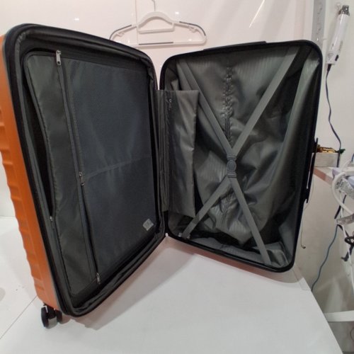 AMAZON BASICS HARDSIDE SPINNER SUITCASE LUGGAGE - 30" - ORANGE image 3