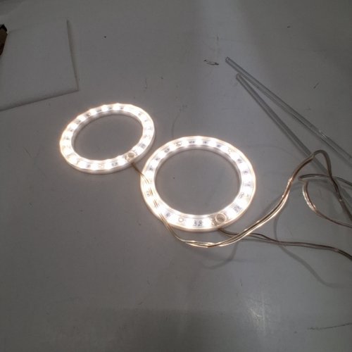 2PK HOMELET LED HALO RING GROW LIGHT FOR PLANTS - WARM WHITE (MODEL: USB-NW-2T) image 2