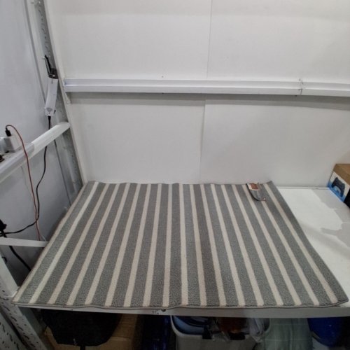 VENICE COLLECTION STRIPPED DECORATIVE MAT - 30" X 45" - GREY/WHITE (MODEL: 1185383) image 2