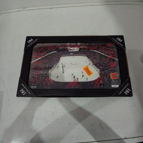 THE HIGHLAND MINT CALGARY FLAMES 2024-2025 SIGNATURE RINK PRINT - 25/5000 - 19.5" X 12" - BLACK image 2