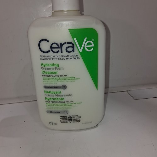 CERAVE HYDRATING CREAM TO FOAM CLEANSER - 473 ML - WHITE image 2